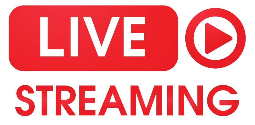 wedding live streaming red logo