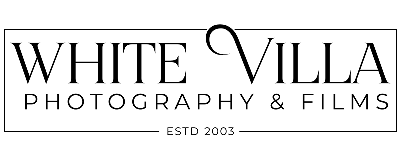 white villa photography and films established 2003 logo
